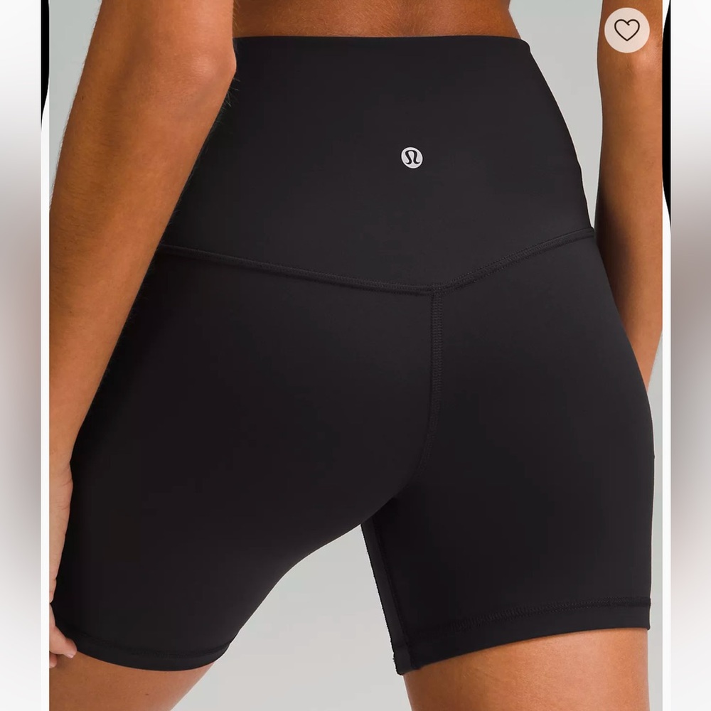 Lululemon Black High-Waisted Biker Shorts